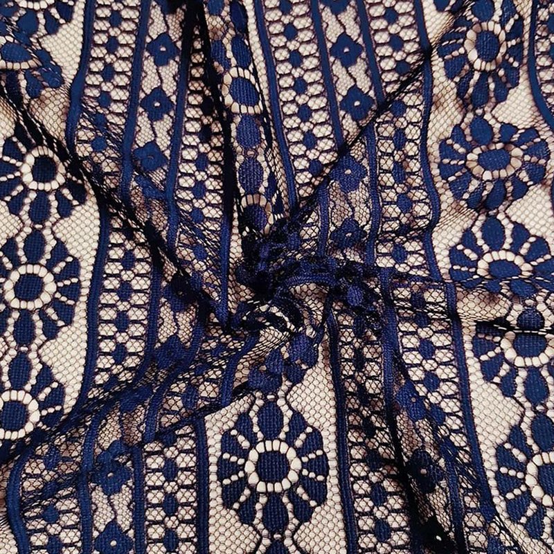 Lace Fabric Chrysanthemum Women's Nylon for Women's Wear Wholesale Sup 6